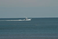 Fishing boat heading south